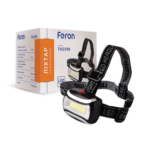 Фонарь налобный на батарейках Feron TH 2298 3*ААА