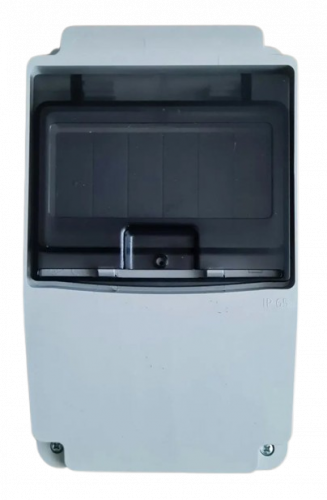 Бокс під комбінацію автоматів (6 модулів) та розеток 220x130x115 IP65 CET-SAN KB.0481