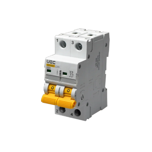 Выключатель автоматический 2-п SB-M8 С 25А 4,5кA UEC MCB45-2-025-C
