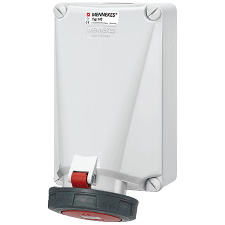 Розетка настінна 3P+PE 125А 400В IP67 Mennekes 139