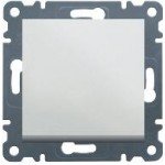 Вимикач 1-тактовий Hager Lumina WL0110 білий