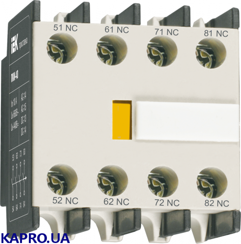 Приставка ПКИ-04 додаткові контакти 4р IEK KPK10-04