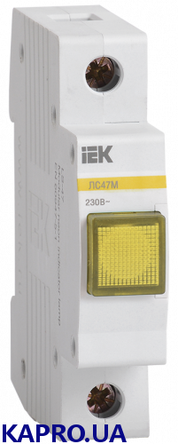 Лампа сигнальна ЛС-47М матриця жовта IEK MLS20-230-K05