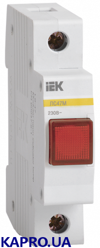 Лампа сигнальна ЛС-47М матриця червона IEK MLS20-230-K04