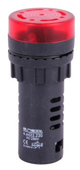 Cветозвукосигнальная арматура e.ad22.230.buzzer.red Ø22мм 230В АС красная E.Next s009027