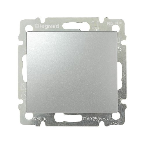 Вимикач без фіксації Legrand Valena 770111 алюміній