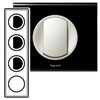 Рамка 4Х Legrand Celiane 069154 Corian-Nocturne