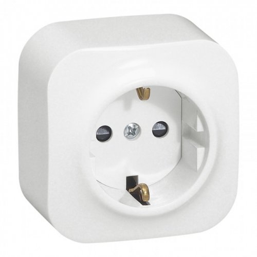 Розетка с заземлением Legrand Forix 782411 белая