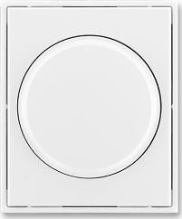 Панель світлорегулятора поворотного з підсвіткою ABB Time/Element 3294E-A00124 03 білий/білий