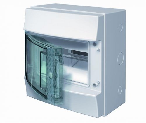 Шафа накладна Mistral 8M IP65 ABB 1SLM006501A1201 прозорі двері