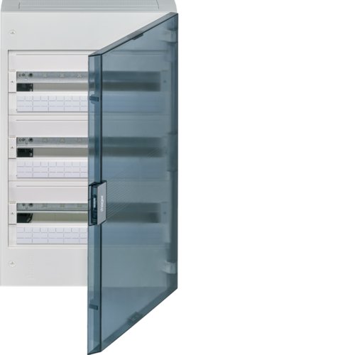Корпус накладной пластиковый Hager VEGA VB318TB прозрачная дверца