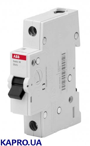Выключатель автоматический 1-п C16А Basic M 4,5kA BMS411C16 ABB 2CDS641041R0164