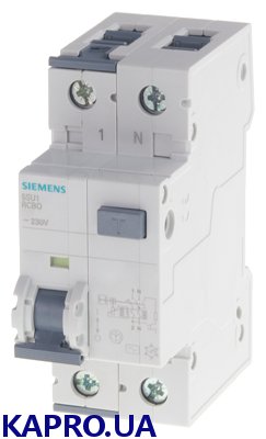Диференційний автоматичний вимикач 2-полюса C 32/0,03А Siemens 5SU1353-1KK32