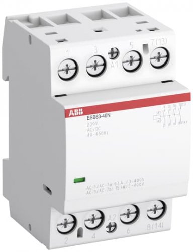 Контактор ESB63-40N-06 230V AC/DC ABB 1SAE351111R0640