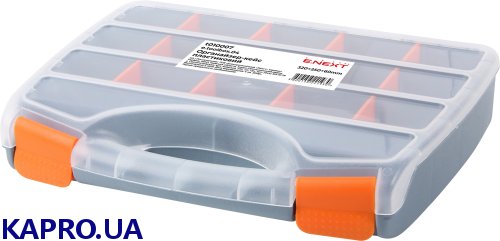 Органайзер-кейс пластиковый, e.toolbox.04, 320х250х60мм E.Next t010007