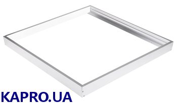 Рамка для монтажа на поверхность e.LED PANEL.600.frame.white 600х600мм, белая