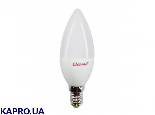 Лампа LED E14 220V свеча 7,0W/2700 B35 Lezard N427-B35-1407