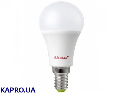 Лампа LED E14 220V шар 7,0W/2700 A45 Lezard 427-A45-1407