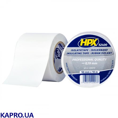 Широкая изоляционная лента HPX 52400 WI5010 50мм х 10м белая