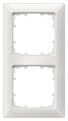 Рамка 2-местная DELTA LINE титаново белый Siemens 5TG2552-0