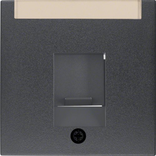 Накладка для суппорта под модуль RJ12/RJ45, антрацит S.1/B.3/B.7 Berker 11701606