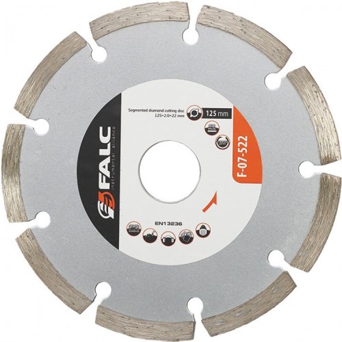 Круг відрізний алмазний 125*2,0*22,23мм Falc F-07-522