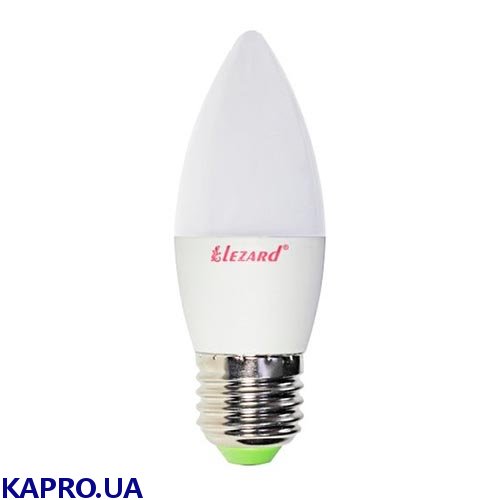 Лампа LED E27 220V свічка 7,0W/2700 B35 Lezard N427-B35-2707