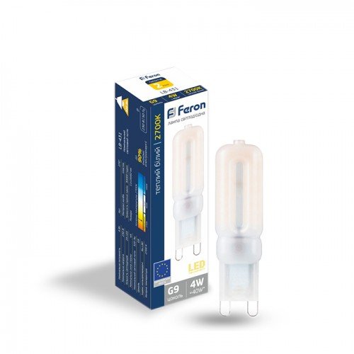 Лампа светодиодная Feron LB-431 4W G9 2700K