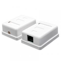 Розетка FTP 8P8C RJ45 1порт накладная cat. 5e