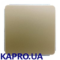 Выключатель одноклавишный Gusi Extra С1В1-005 матовое золото