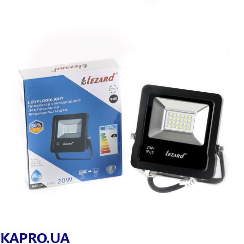 Прожектор світлодіодний Lezard PAL6520 20Вт IP65 6500K