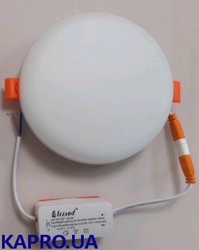 Світлодіодний світильник Lezard 100-CCEL-4209 9W 4200K круглий білий