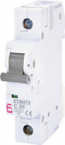 Выключатель автоматический 1-п C50А Etimat 6 AC ETI 2141521
