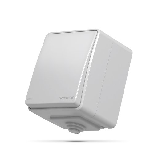 Выключатель одноклавишный BINERA IP65 VIDEX VF-BNW11-G