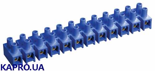 Клемна колодка ЗВИ-100 н/г 12x25 мм² синя IEK UZV6-100-25