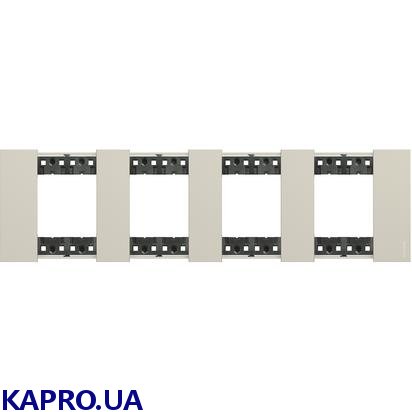 Декоративна рамка 4 поста (2+2+2+2 модуля), пісочний LIVING NOW KA4802M4KM