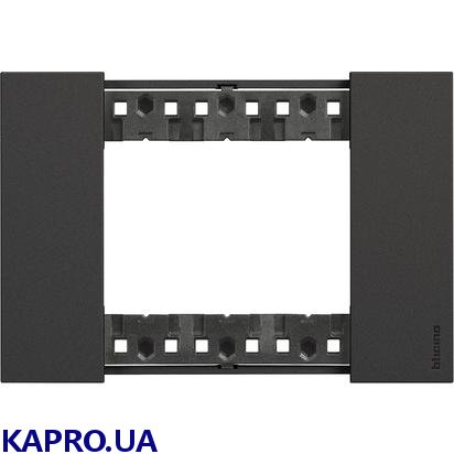 Декоративная рамка 3 модуля, черная LIVING NOW KA4803KG
