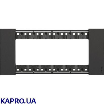 Декоративна рамка 6 модулів, чорна LIVING NOW KA4806KG