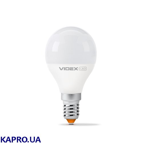 Лампа LED куля 6W E14 4100K G45e VIDEX VL-G45e-06144
