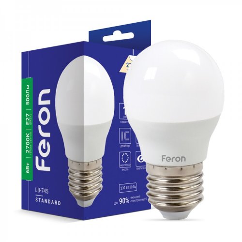 Лампа светодиодная Feron LB-745 6W E27 2700K