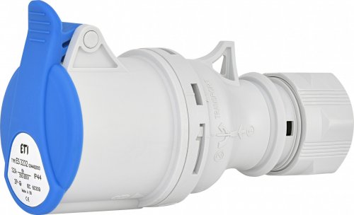 Розетка на кабель 2P+PE 16А 230В IP44 ETI 4482000