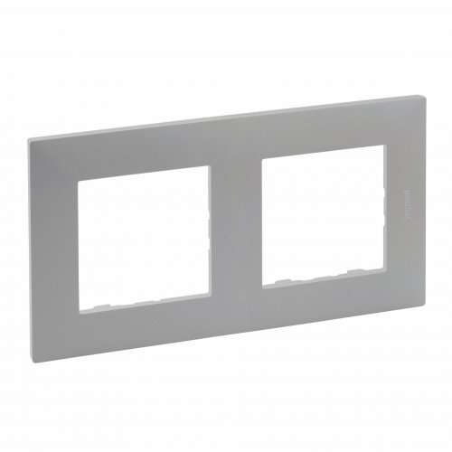 Рамка 2Х Legrand Niloe Step 863492 сталь
