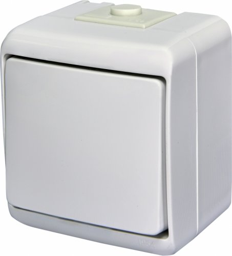 Вимикач 1-клавішний ETI Hermetics VHE-1 IP54, білий (4668000)