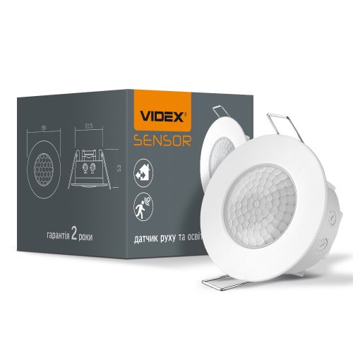 Датчик движения скрытой проводки 360° IP65 Videx VL-SPR17W
