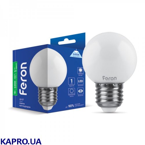 Лампа светодиодная Feron LB-37 1W E27 6400K