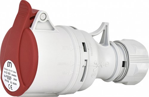 ETI 004482002 розетка кабельная ES 1653 3P+N+PE 16А 400В IP44