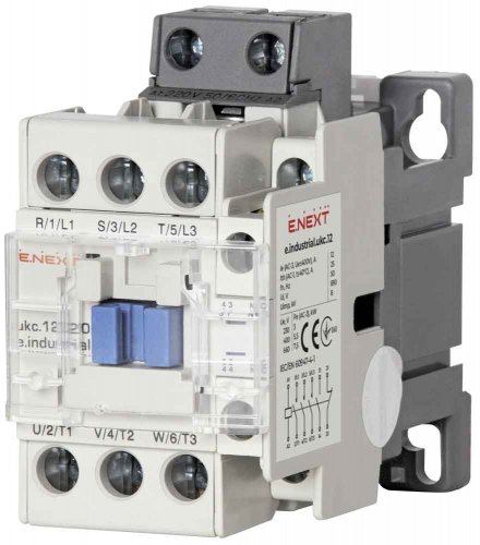 Контактор e.industrial.ukc.12.220 12А 220В/АС3 1НО+1НЗ E.Next i.0090002