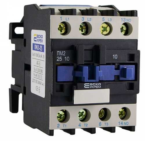 Контактор ПМ 2-25-10 M7 12А 220В/АС3 1NO (LC1-D2510) АСКО-УКРЕМ A0040010049