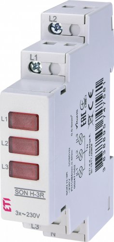 Індикатор LED SON H-3R 3 червоних ETI 002471552