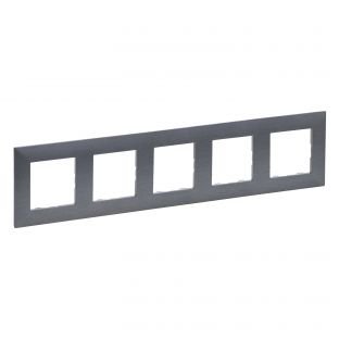 Рамка 5Х Legrand Niloe Step 863995 фактурная сталь